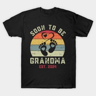 Soon To Be Grandma 2024 Gift For Women Mother day T-Shirt